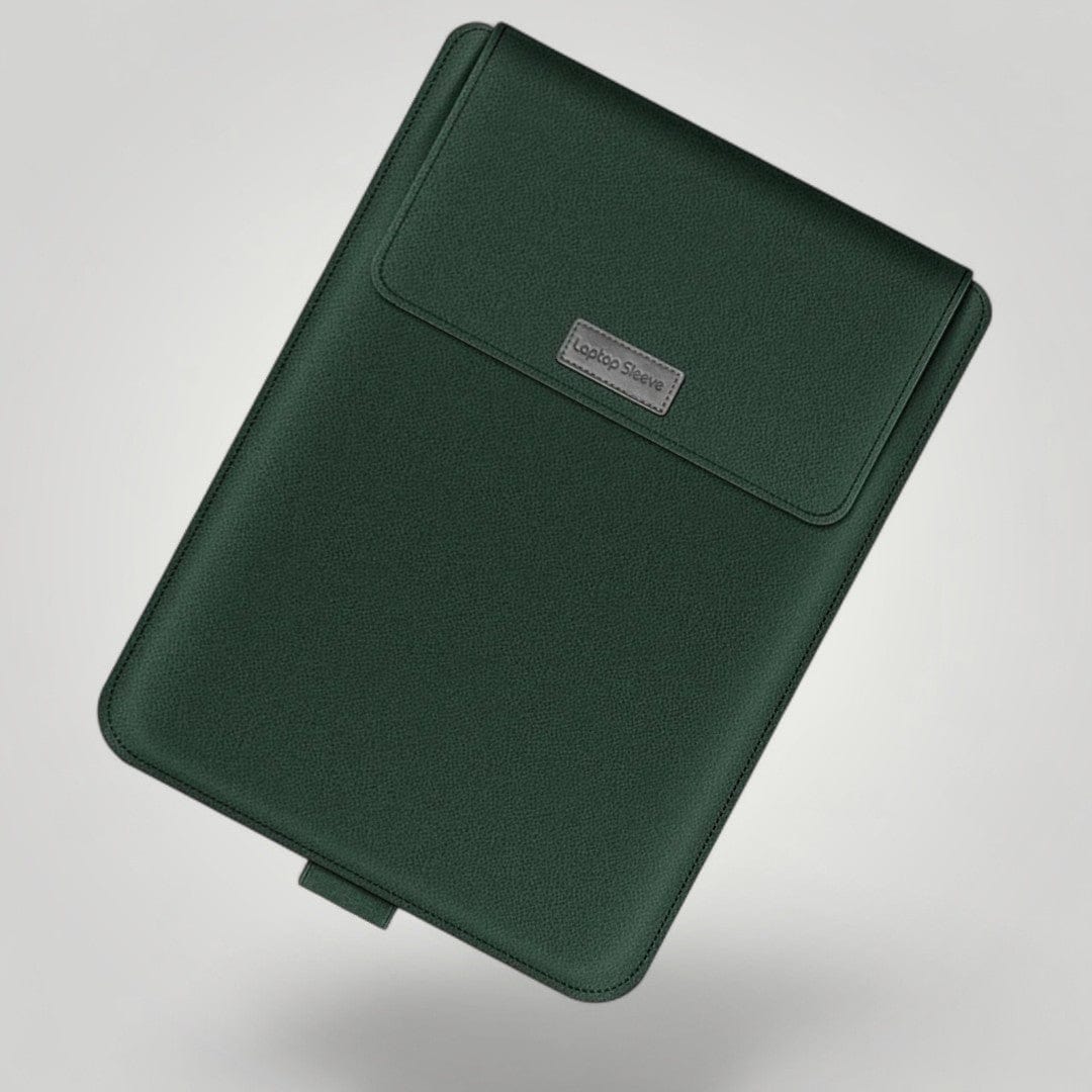 Pochette Ordinateur Cuir Femme | 15 pouces Vert / 15"