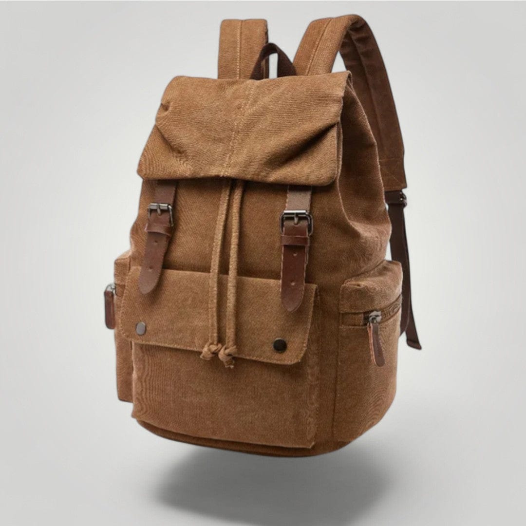 Sac à dos femme pour ordinateur portable vintage Marron