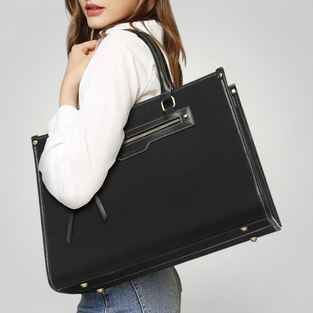 Sac à Main Ordinateur pour Femme Chic Noir / 16"