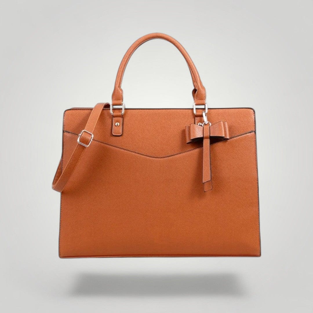 Sac à Ordinateur Portable Femme Marron Marron Clair