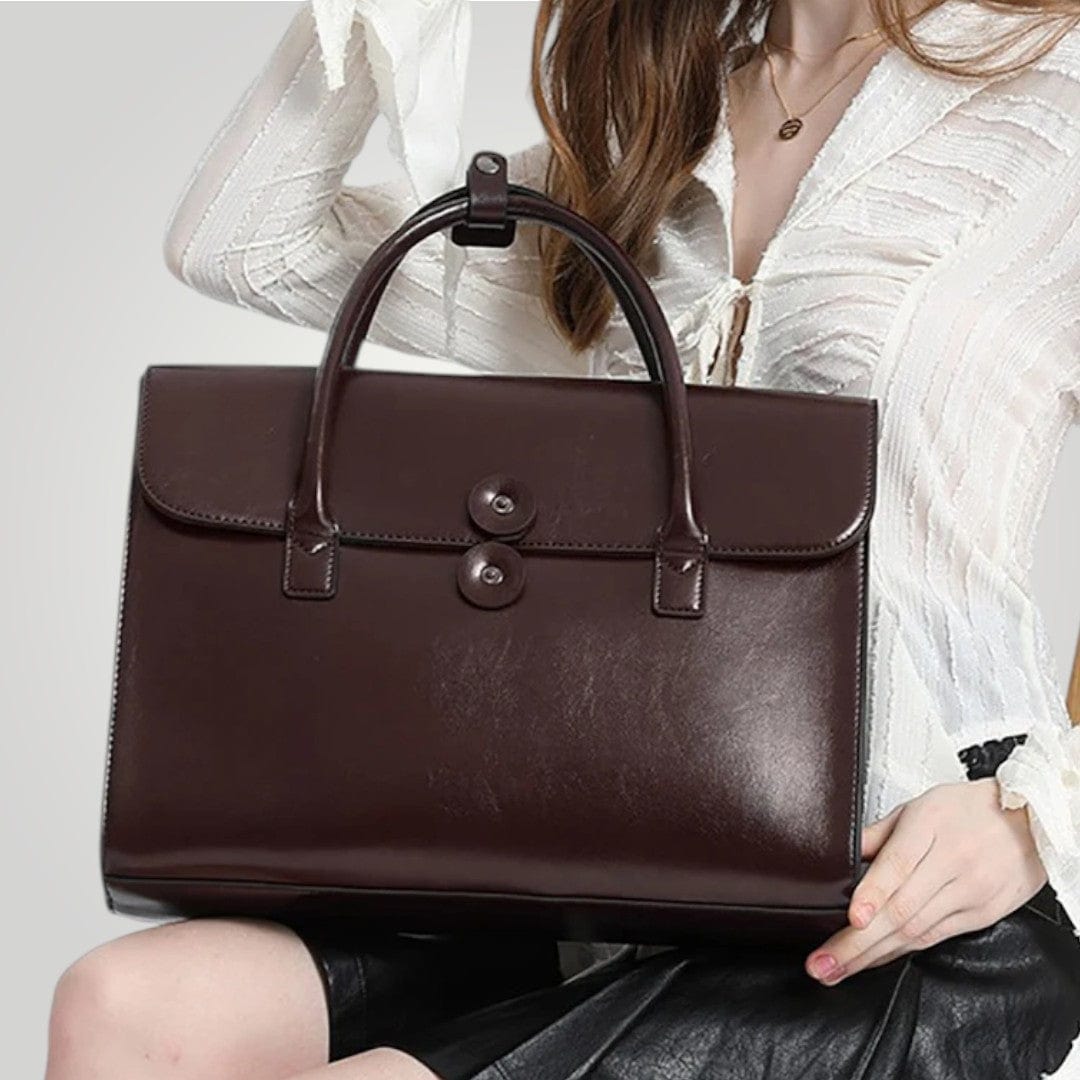 Sac Ordinateur pour Femme Vintage en Cuir 14 pouces
