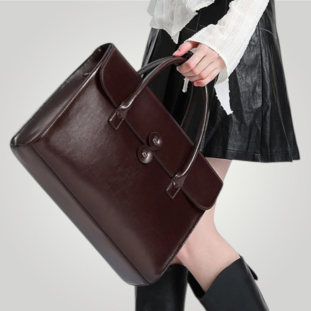 Sac Ordinateur pour Femme Vintage en Cuir 14 pouces
