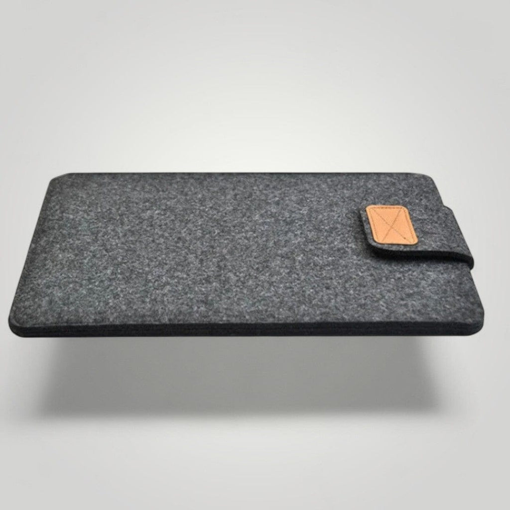 Pochette Ordinateur en Cuir pour Femme Chic | 15 pouces Gris / 15"