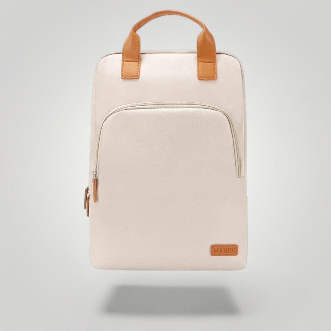 Sac à dos étudiant ordinateur femme 16 pouces Crème / 16"