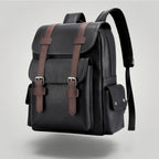 Sac à dos femme pour ordinateur portable en cuir Noir