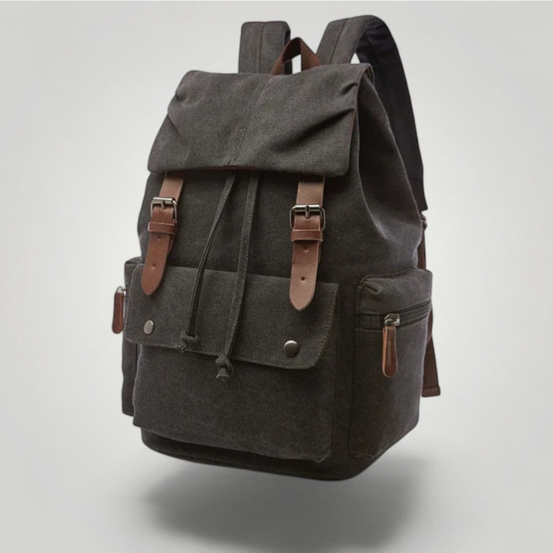 Sac à dos femme pour ordinateur portable vintage Noir