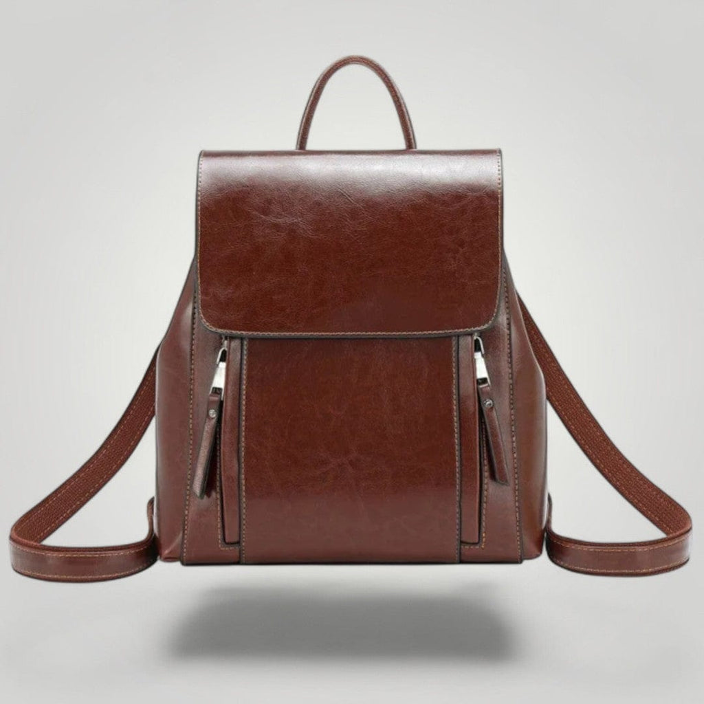 Sac à Dos Ordinateur en Cuir pour Femme 12 pouces