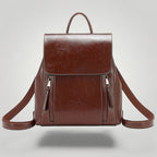 Sac à Dos Ordinateur en Cuir pour Femme 12 pouces