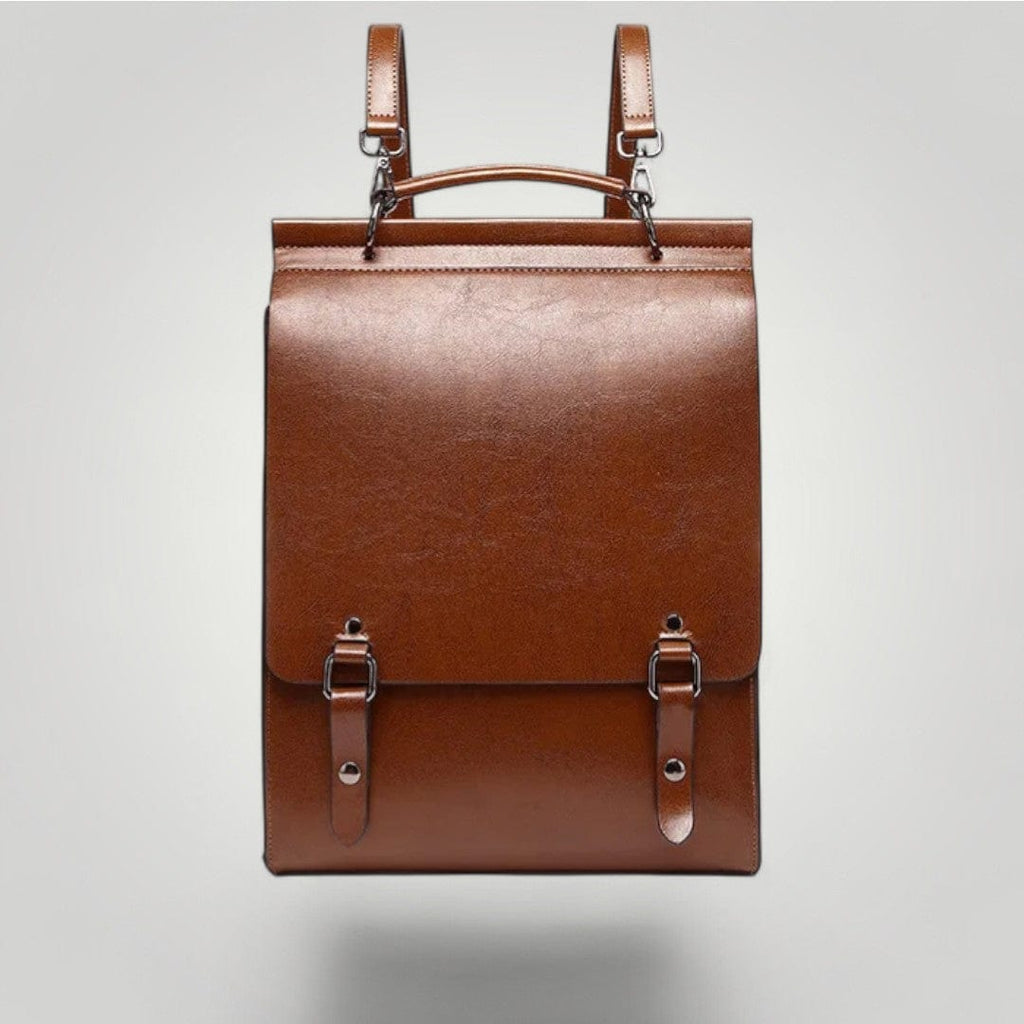 Sac à Dos Ordinateur Femme Cuir Marron