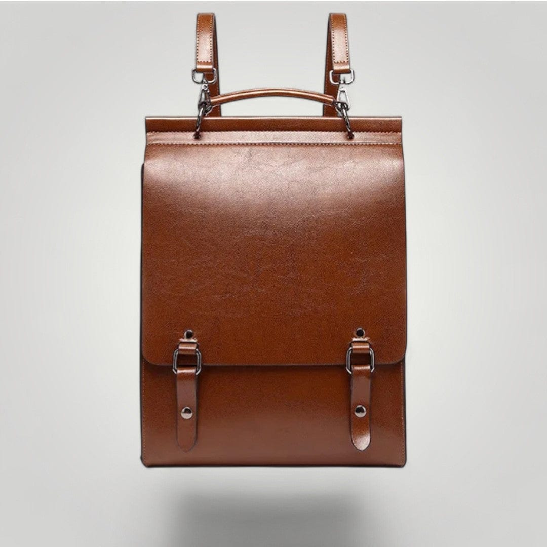 Sac à Dos Ordinateur Femme Cuir Marron