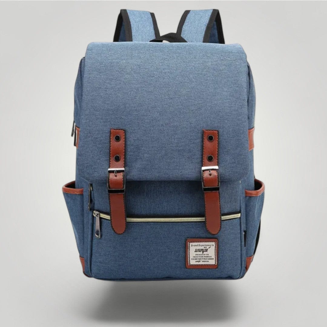 Sac à Dos Ordinateur Femme Vintage 16 pouces Bleu