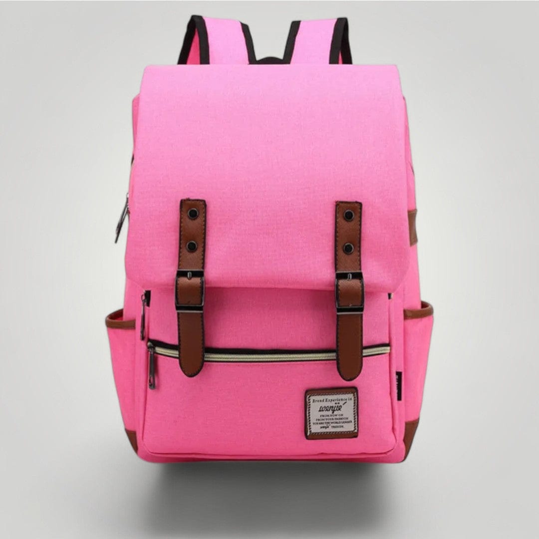 Sac à Dos Ordinateur Femme Vintage 16 pouces Rose