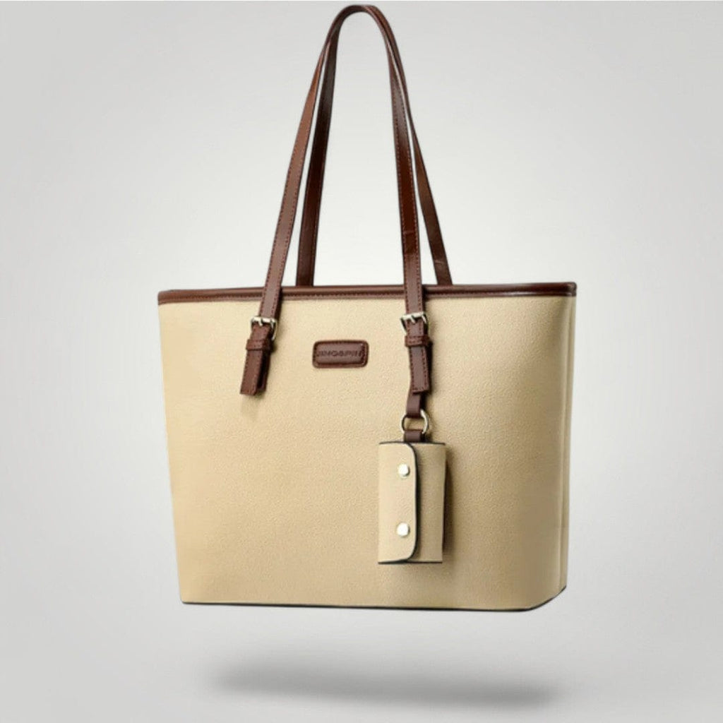 Sac à Main Ordinateur pour Femme 15 pouces Crème / 15"