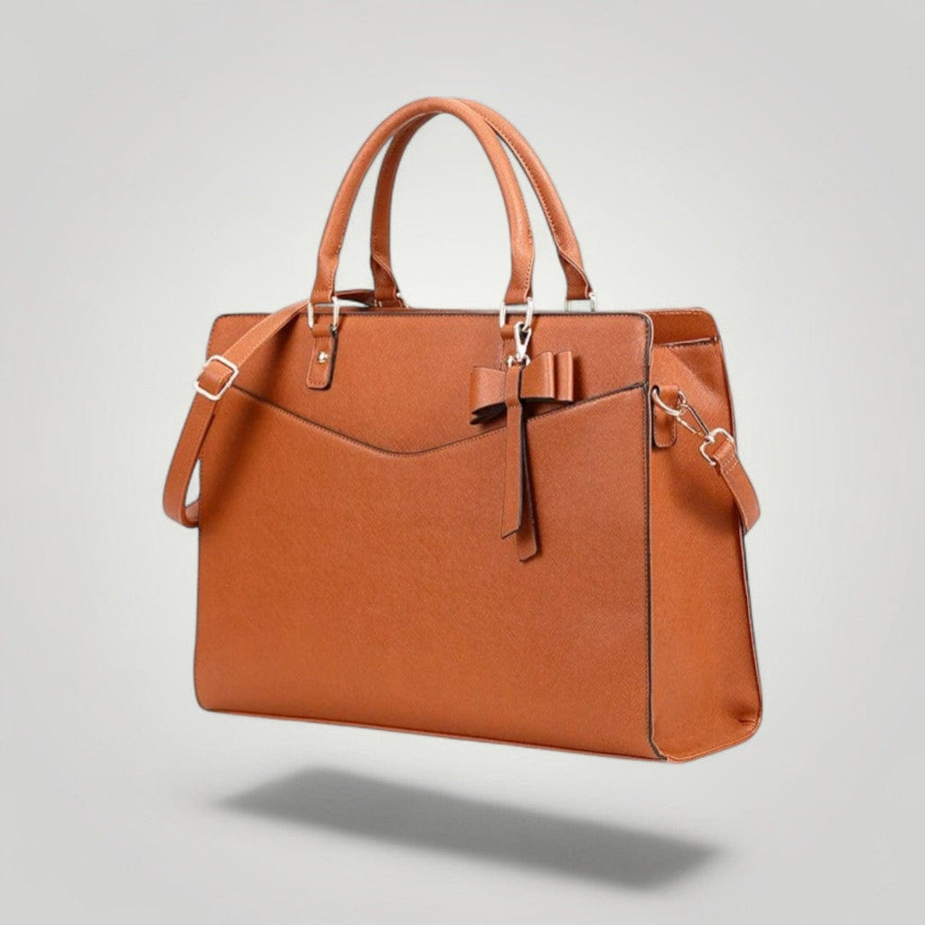 Sac à Ordinateur Portable Femme Marron Marron Clair