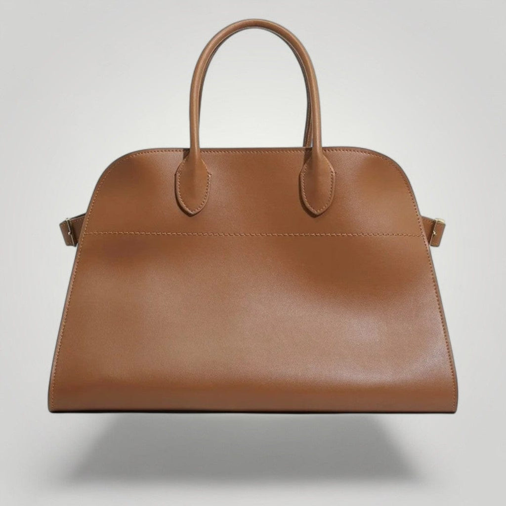 Sac Business Femme Ordinateur en Cuir Végan Marron