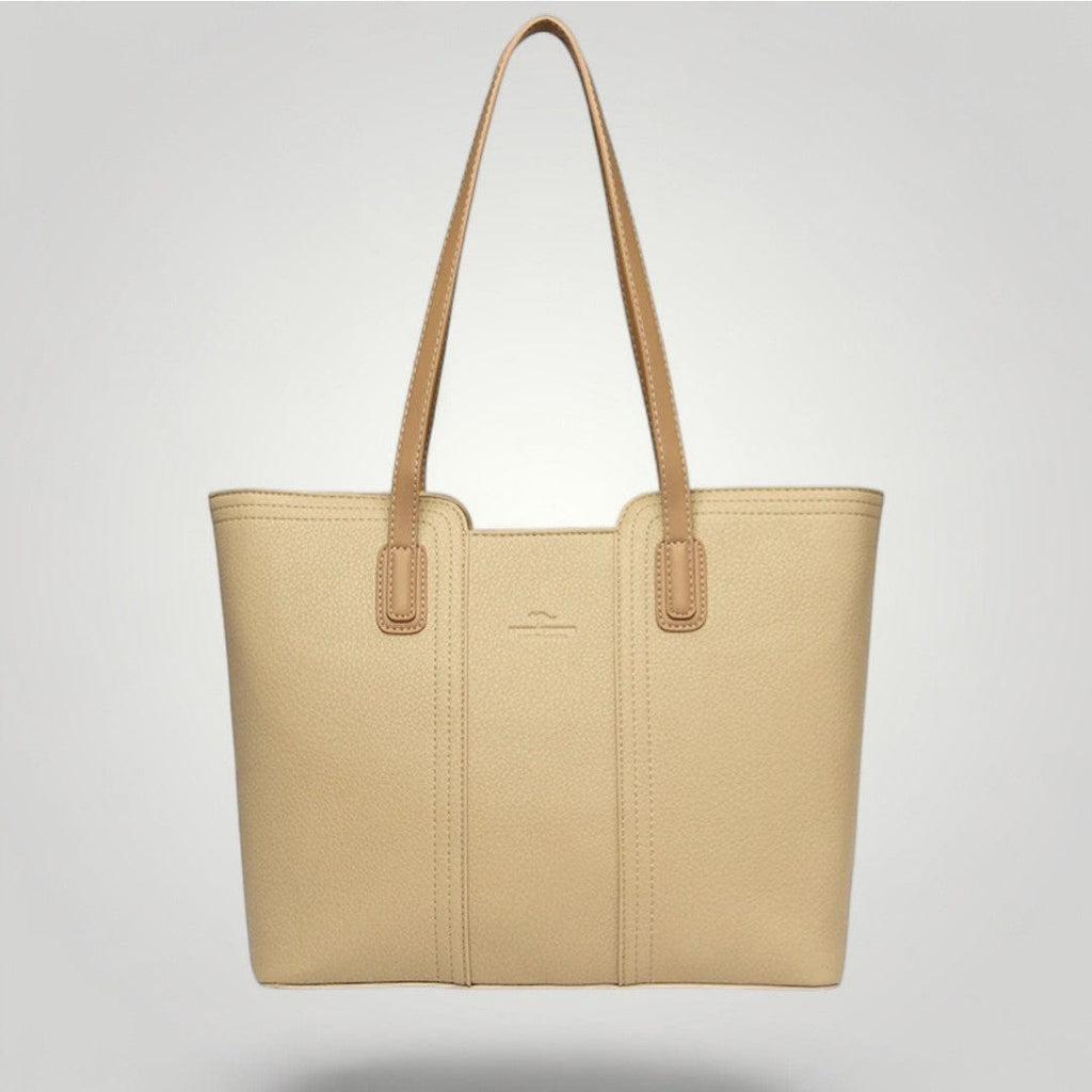 Sac Femme Ordinateur Cuir | 17 pouces Crème