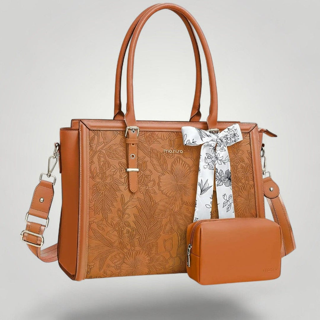  Sac Ordinateur Chic 17 pouces pour Femme Marron / 17"