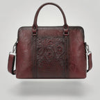 Sac Ordinateur Femme Élégante Bordeaux