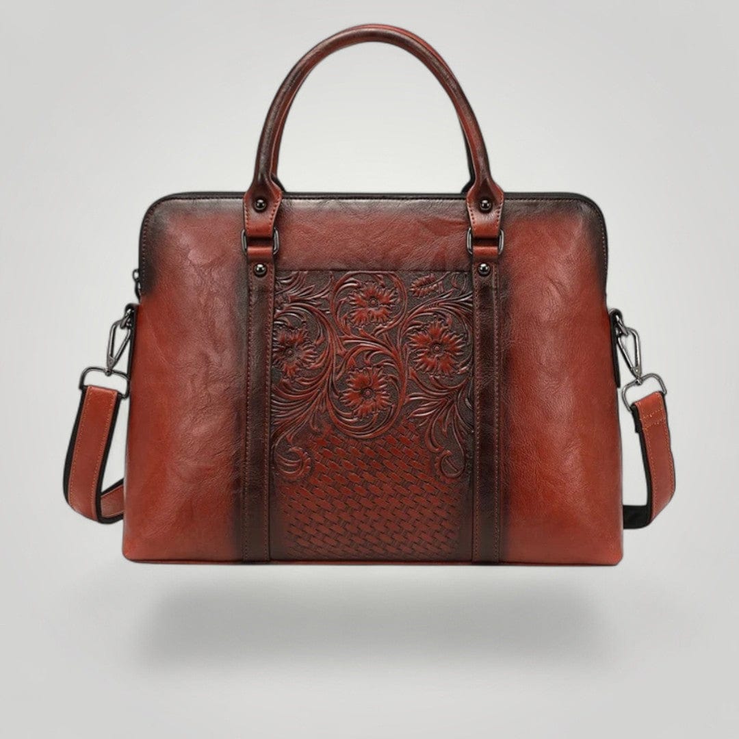 Sac Ordinateur Femme Élégante Marron
