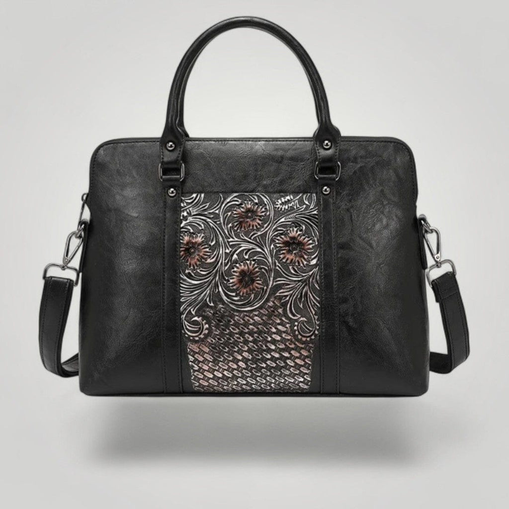 Sac Ordinateur Femme Élégante Noir