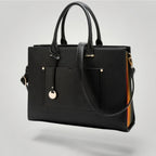 Sac Ordinateur pour Femme en Cuir Végan 14 pouces Noir