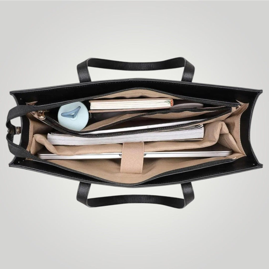 Sac pour Femme Ordinateur en Cuir Noir