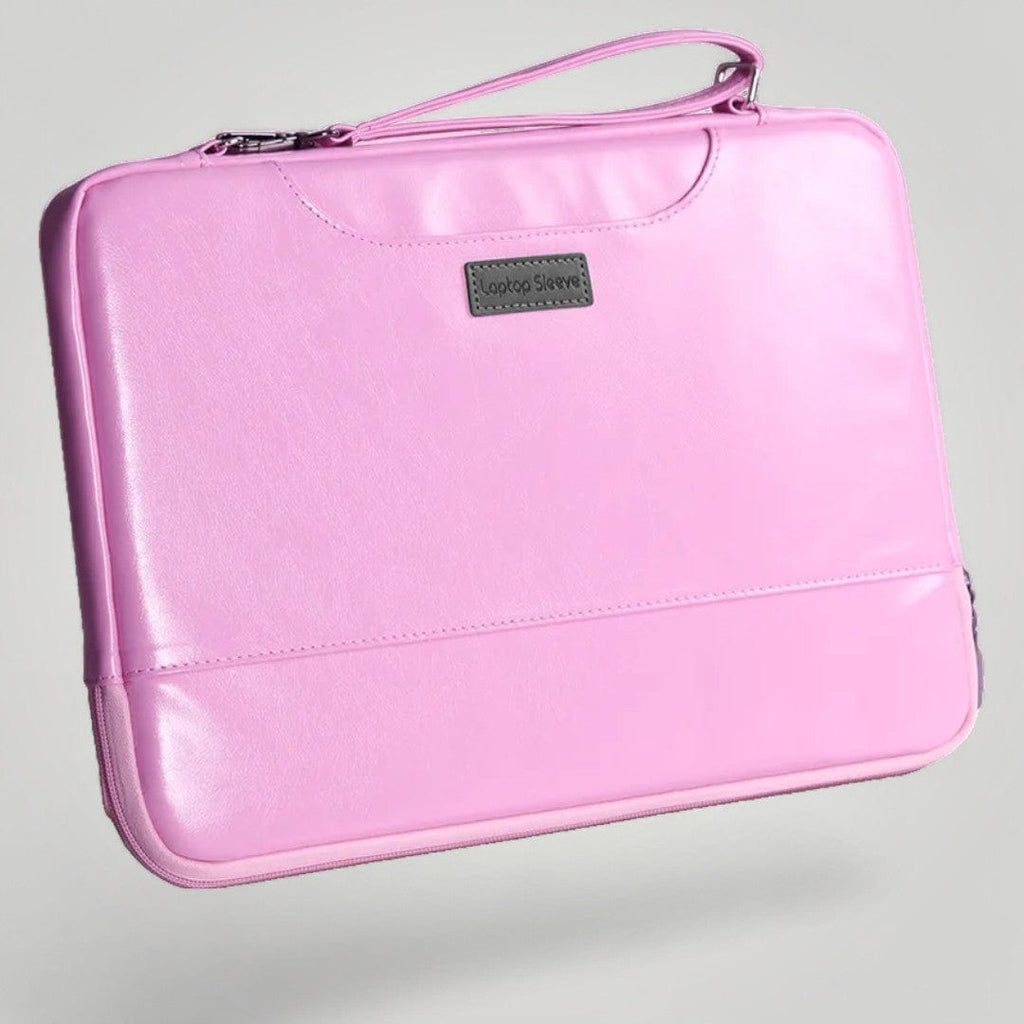 Sacoche Ordinateur Portable Femme en Cuir Végan | 15.6 pouces Rose / 15-15.6"